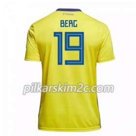 Koszulka Szwecja Berg 19 Główna Mistrzostwa Świata 2018 - Koszulki Piłkarskie